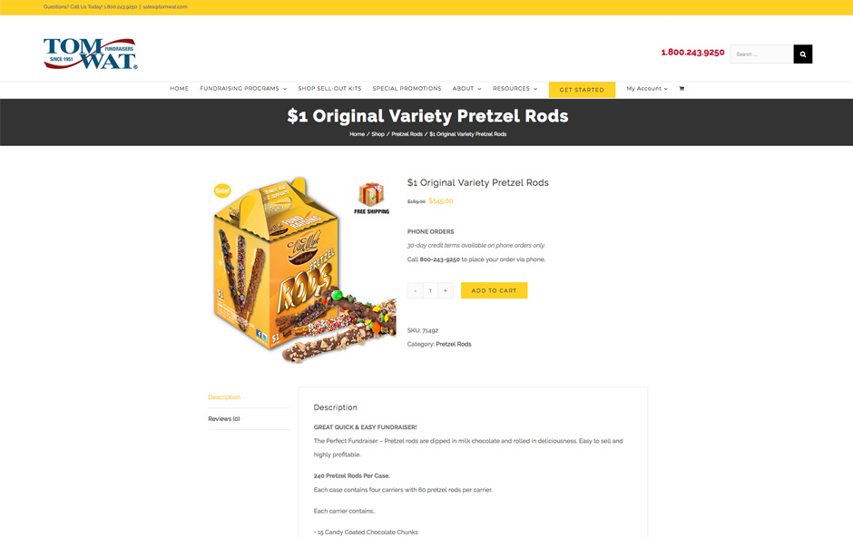 Tom-Wat Fundraising Website