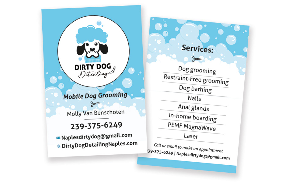 Dirty Dog Detailing Business Card