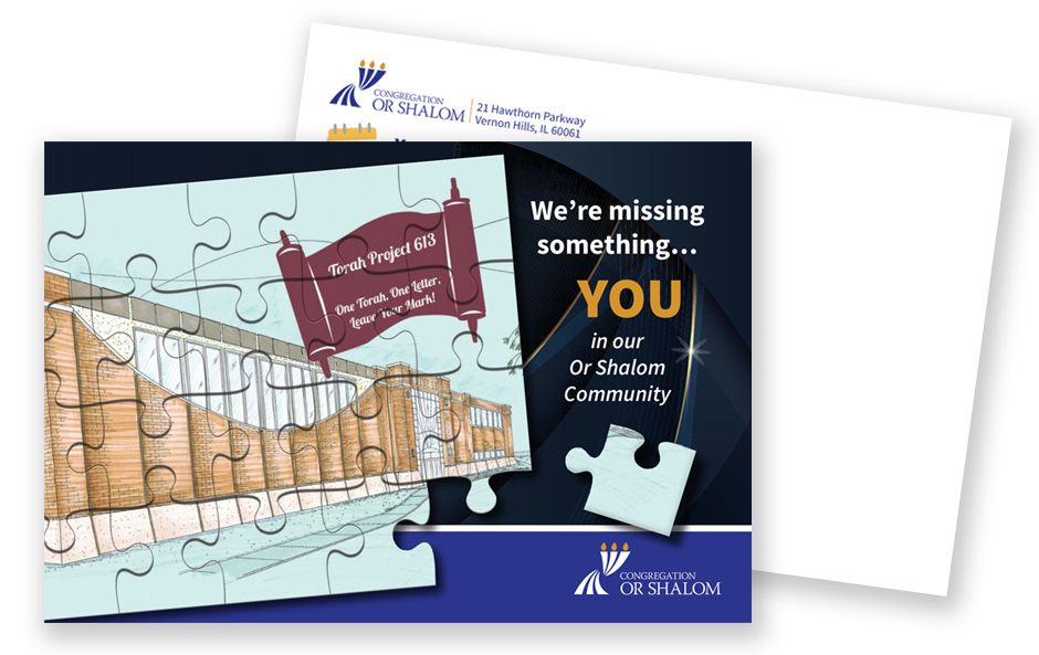 Or Shalom Postcard